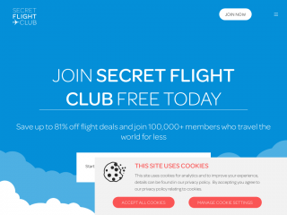 secretflightclub.com screenshot