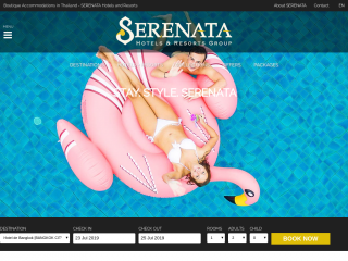 serenatahotels.com screenshot