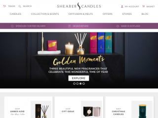 shearer-candles.com screenshot