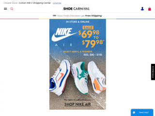 shoecarnival.com screenshot
