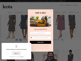shop.leota.com screenshot