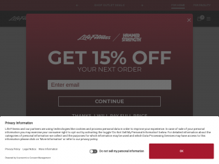 shop.lifefitness.com screenshot