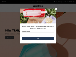 shop.wine2go.co screenshot