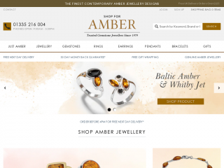 shopforamber.co.uk screenshot
