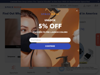 shopspacemask.com screenshot