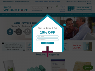 shopwoundcare.com screenshot