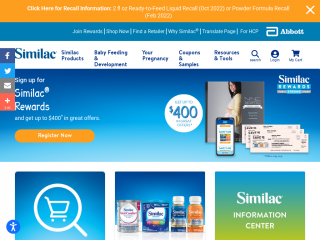similac.com screenshot