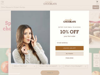 simplychocolate.com screenshot