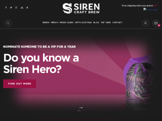 sirencraftbrew.com screenshot
