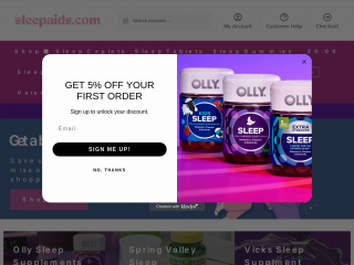 sleepaids.com screenshot