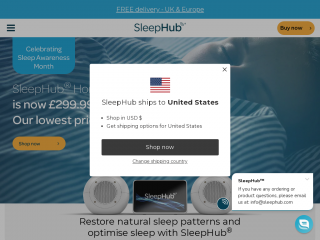 sleephub.com screenshot