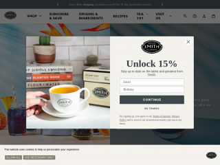 smithtea.com screenshot