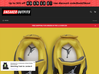 sneakeroutfits.com screenshot