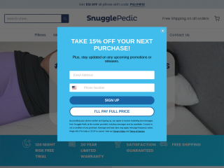 snugglepedic.com screenshot