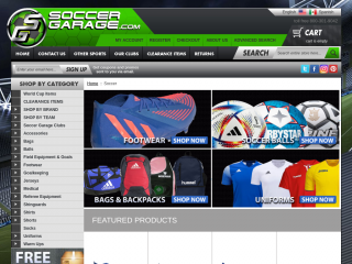 soccergarage.com screenshot