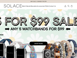 solacebands.com screenshot
