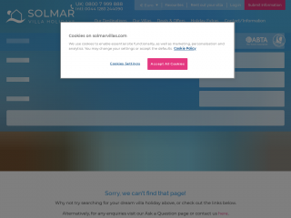 solmarvillas.com screenshot