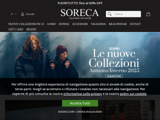 sorecashoponline.it screenshot