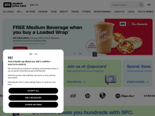 spccard.ca screenshot