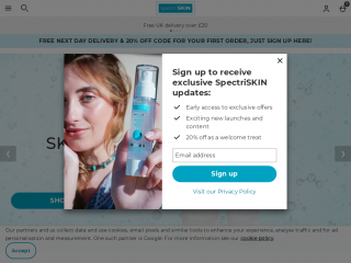 spectriskin.com screenshot