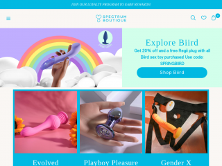 spectrumboutique.com screenshot