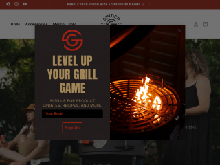 spidergrills.com screenshot