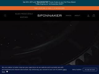 spinnaker-watches.com screenshot