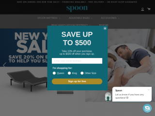 spoonsleep.com screenshot
