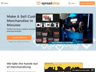 spreadshop.com screenshot