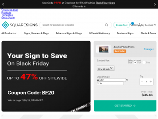 squaresigns.com screenshot