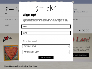 sticks.com screenshot