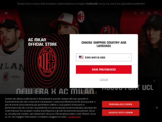 store.acmilan.com screenshot