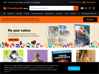 store.crunchyroll.com screenshot