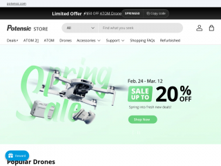 store.potensic.com screenshot