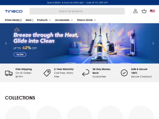 store.tineco.com screenshot
