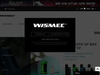 store.wismec.com screenshot