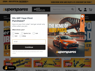 superspares.com.au screenshot