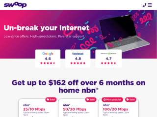 swoop.com.au screenshot