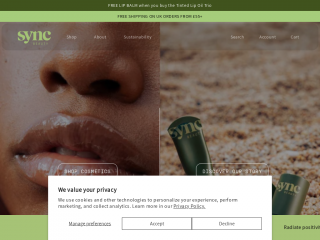 syncbeauty.com screenshot