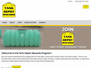 tankdepotrewards.com screenshot