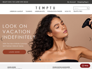 temptu.com screenshot