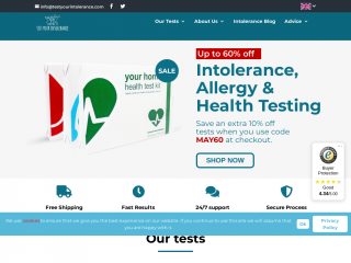 testyourintolerance.com screenshot