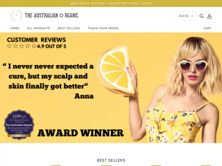theaustralianorganic.com.au screenshot