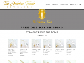 thegoldentombjewelers.com screenshot