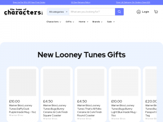 thehomeofcharacters.com screenshot