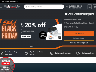 theunderfloorheatingstore.com screenshot