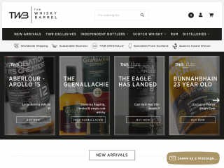 thewhiskybarrel.com screenshot