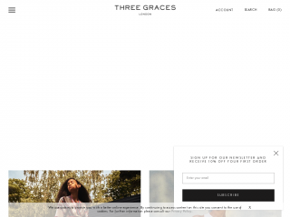 threegraceslondon.com screenshot