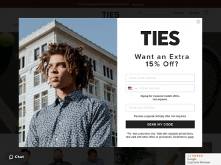 ties.com screenshot