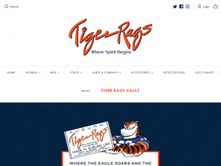 tigerrags.com screenshot